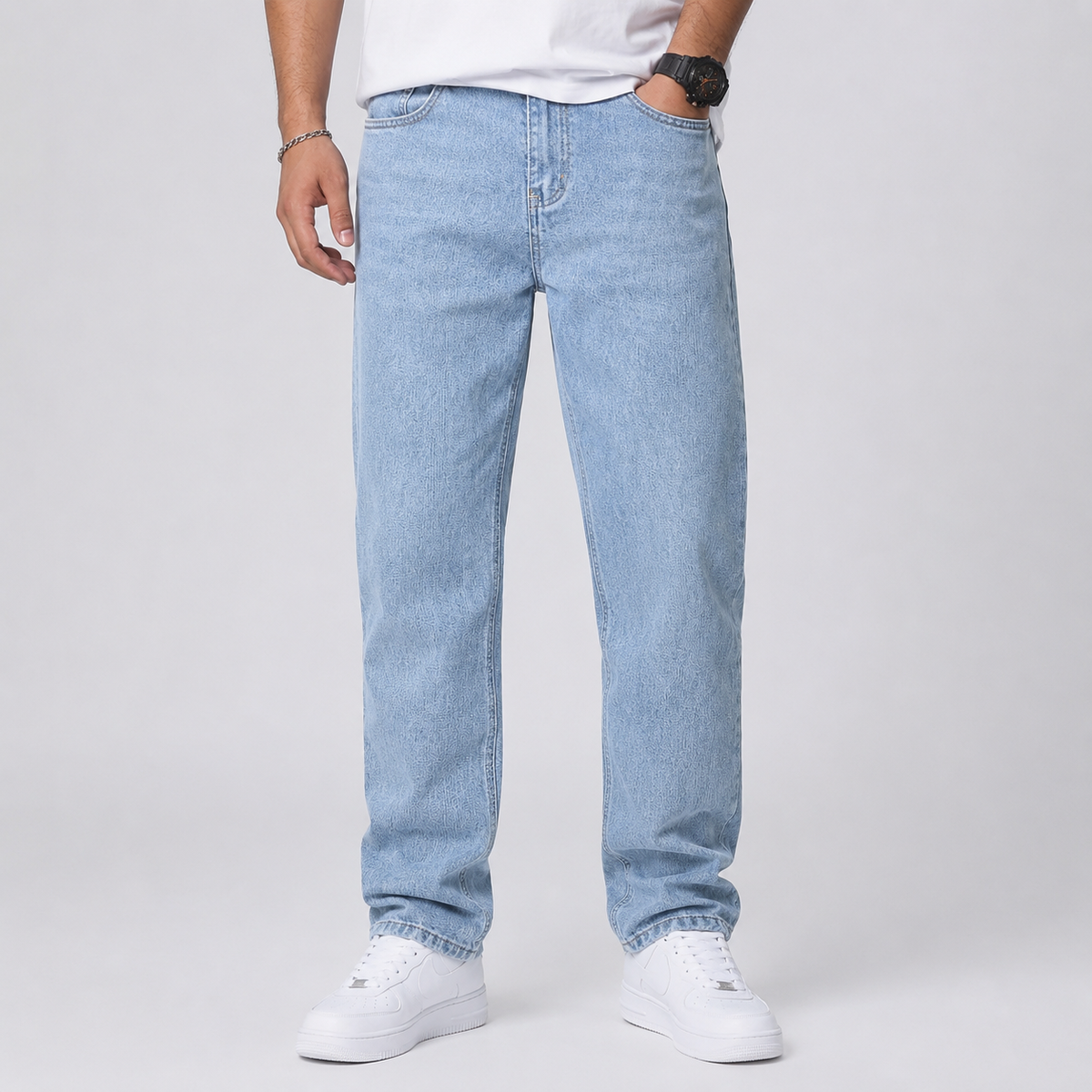 Men's Wide Leg Loose Fit Jeans