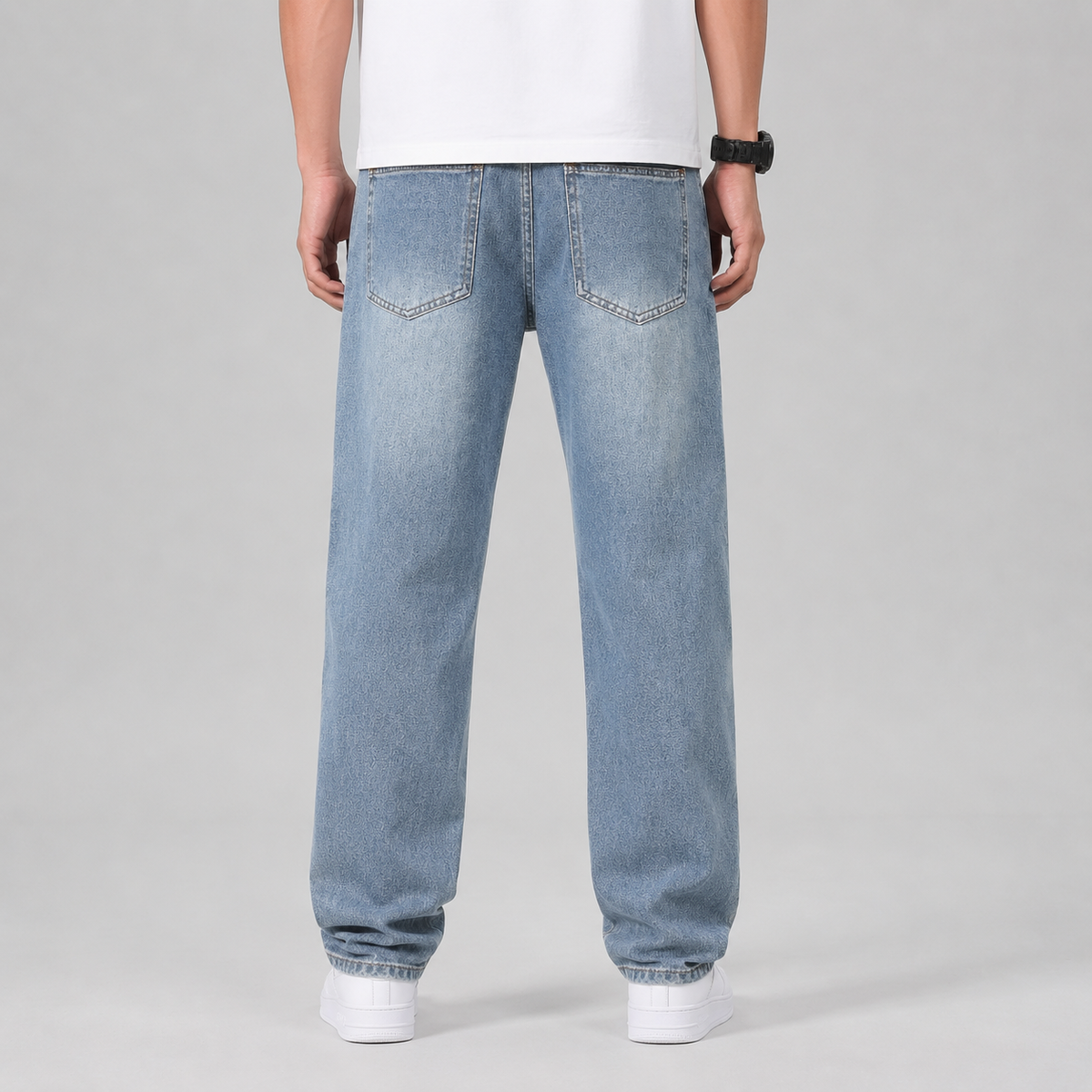 Men's Wide Leg Loose Fit Jeans