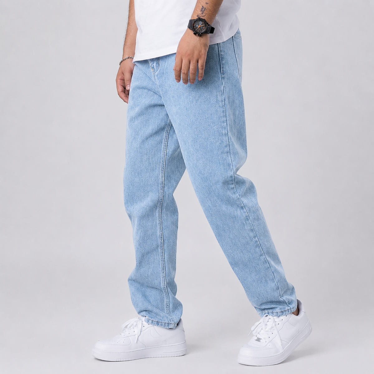 Men's Wide Leg Loose Fit Jeans