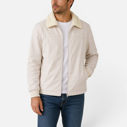 Men's Winter Jacket with Fleece Collar