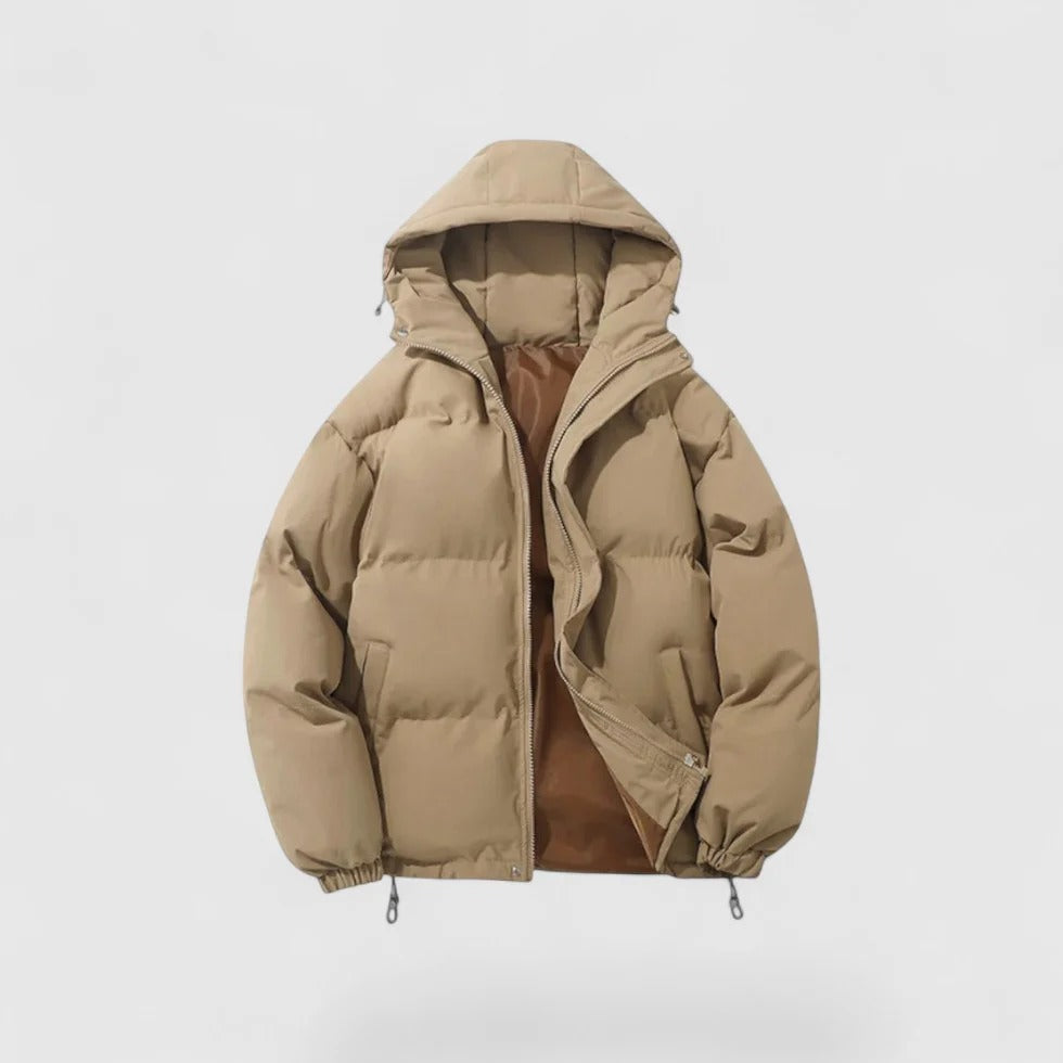 Men’s Hooded Zip Up Winter Puffer Jacket