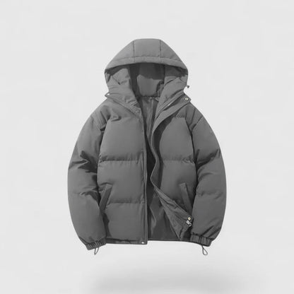 Men’s Hooded Zip Up Winter Puffer Jacket
