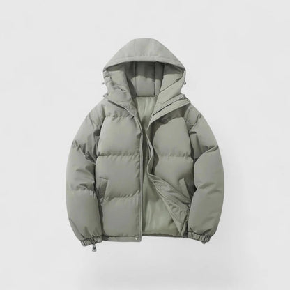 Men’s Hooded Zip Up Winter Puffer Jacket
