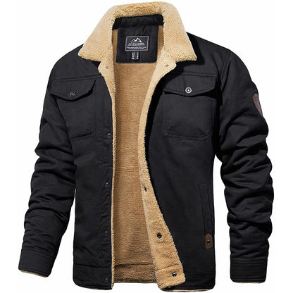 Men's Winter Sherpa-Collar Fleece Jacket