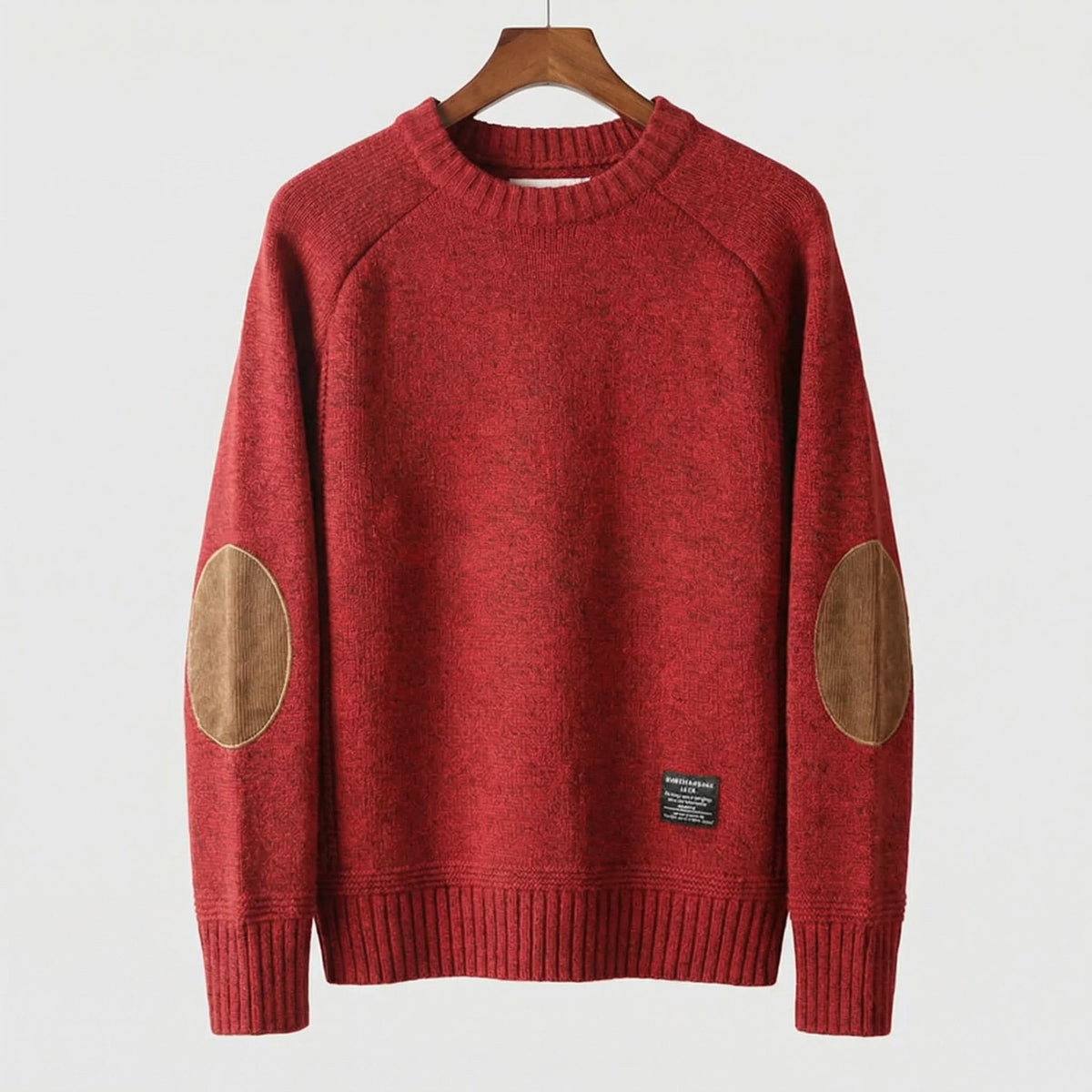 Men's Wool Cotton Blend Crew Neck Sweater