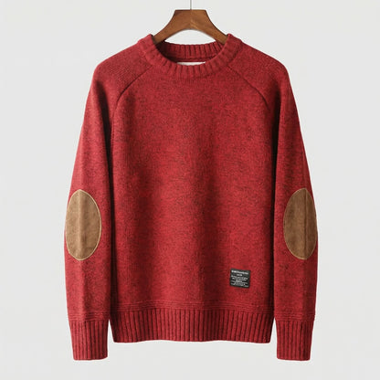 Men's Wool Cotton Blend Crew Neck Sweater