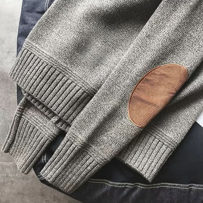 Men's Wool Cotton Blend Crew Neck Sweater