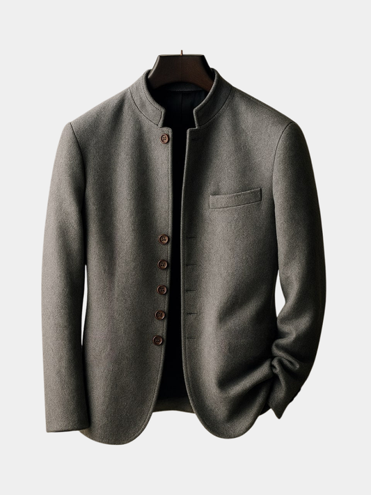 Men's Wool Straight Collar Jacket