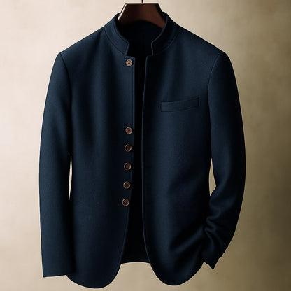 Men's Wool Straight Collar Jacket