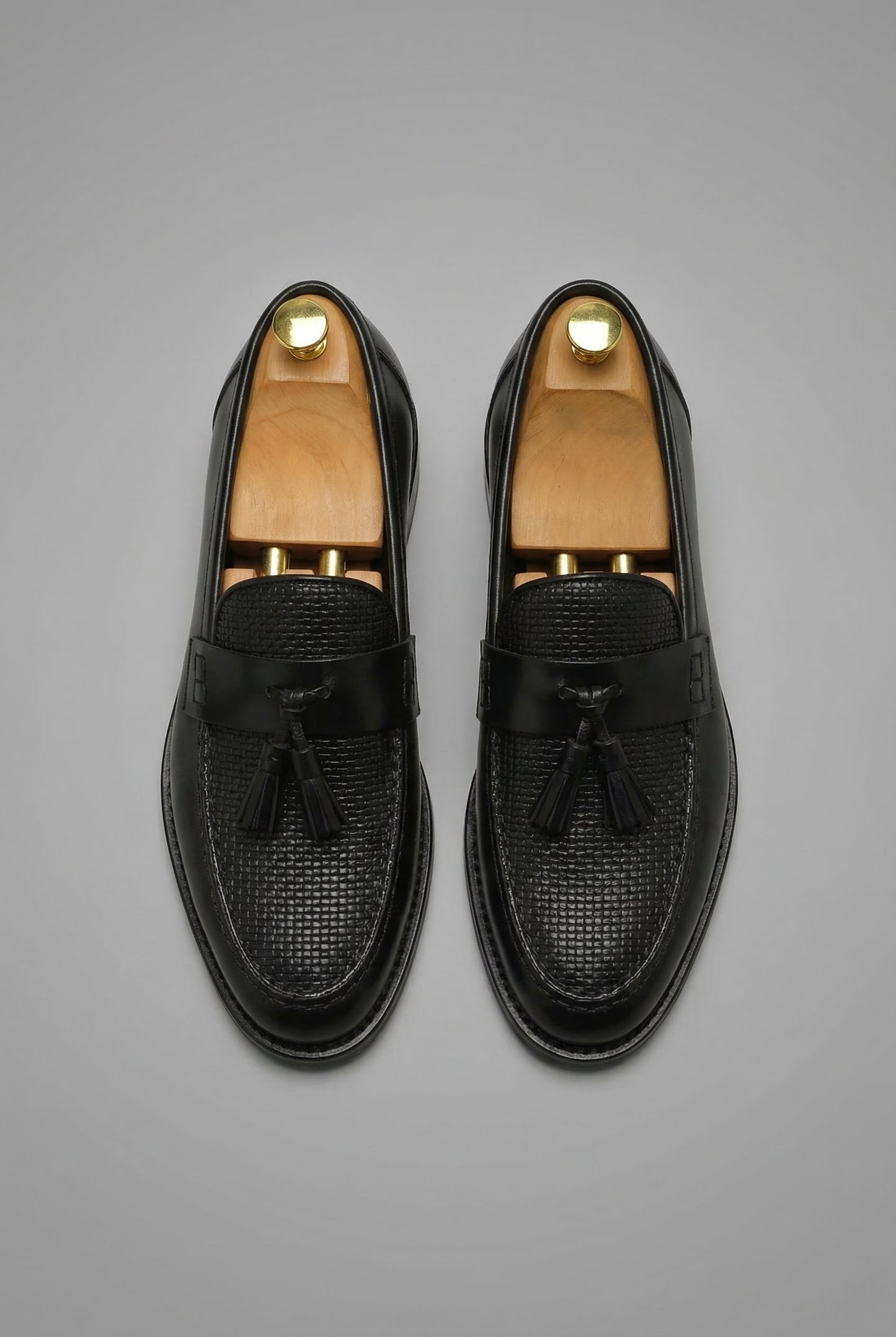 Men's Woven Tassel Slip On Loafers