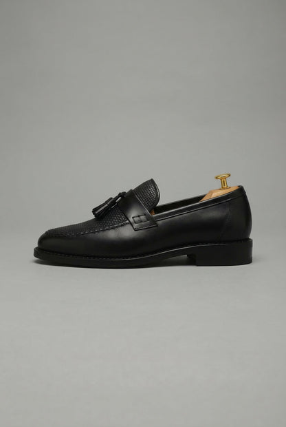Men's Woven Tassel Slip On Loafers