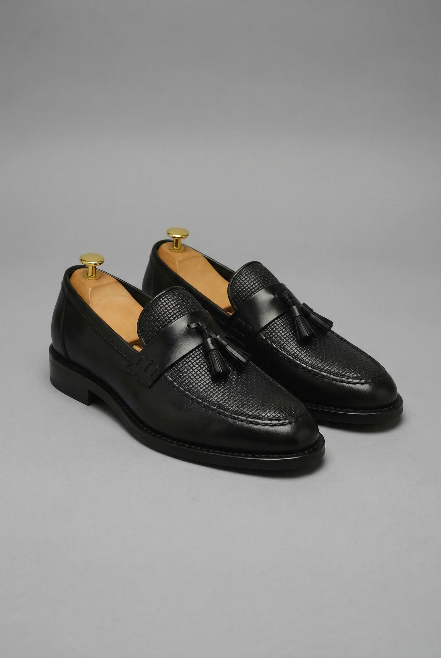 Men's Woven Tassel Slip On Loafers