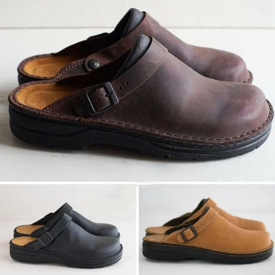 Orthopedic Leather Comfort Clogs
