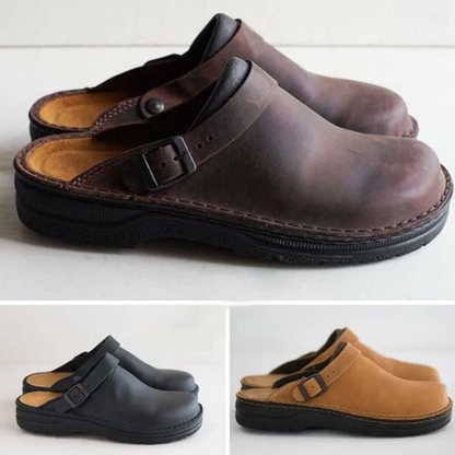 Orthopedic Leather Comfort Clogs