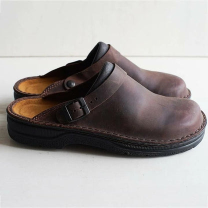 Orthopedic Leather Comfort Clogs
