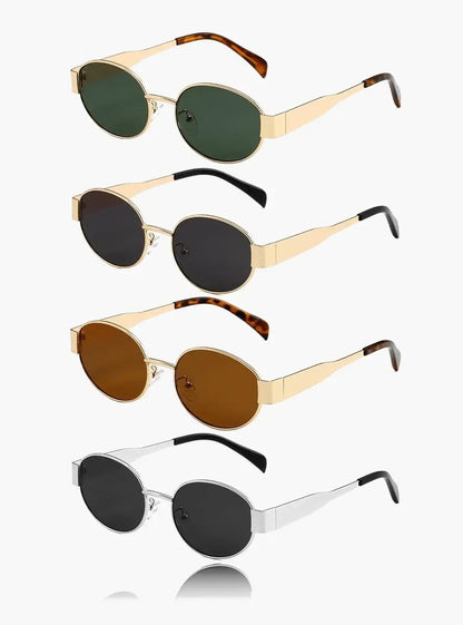 Women's Oval Frame Sunglasses Classic Style