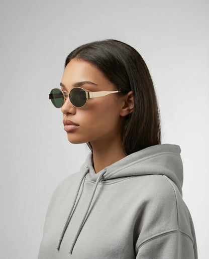 Women's Oval Frame Sunglasses Classic Style