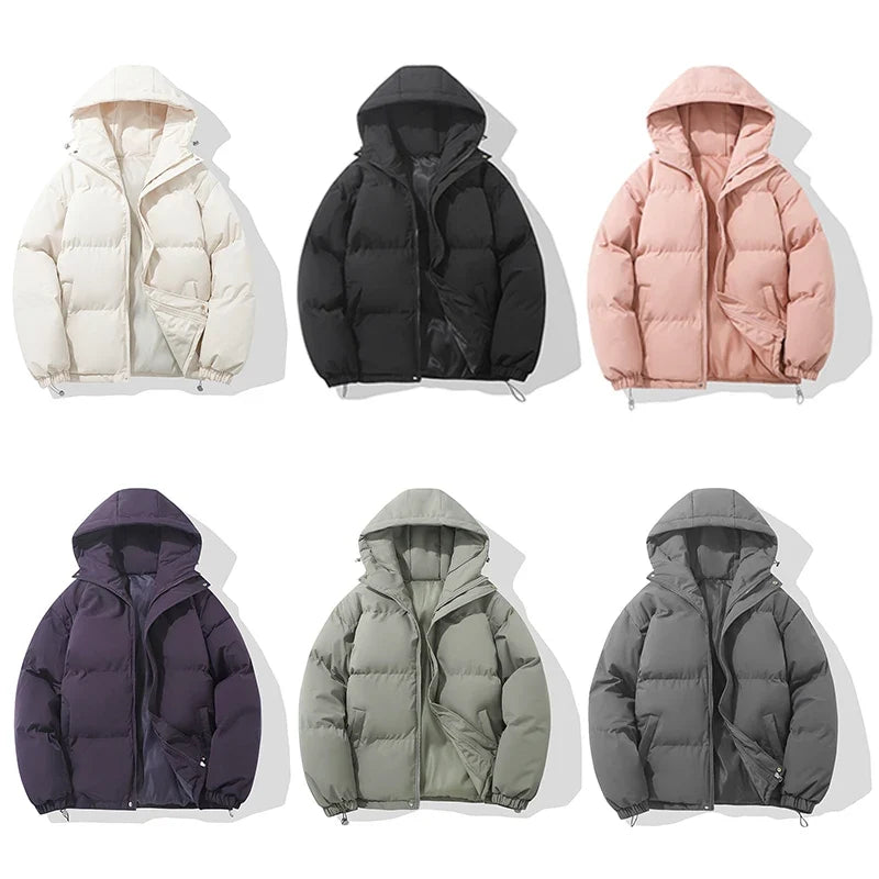 Unisex Hooded Cotton Puffer Jacket