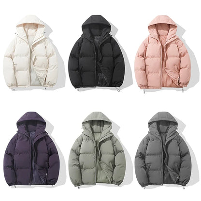 Unisex Hooded Cotton Puffer Jacket