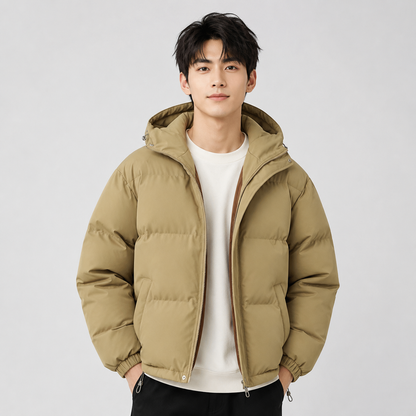 Unisex Hooded Cotton Puffer Jacket