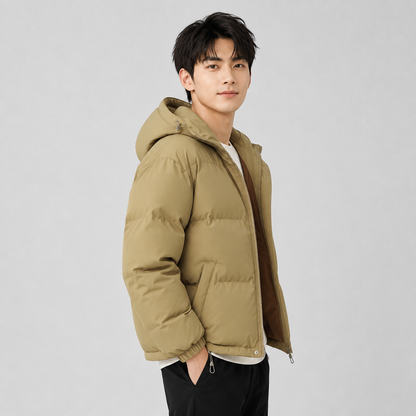 Unisex Hooded Cotton Puffer Jacket