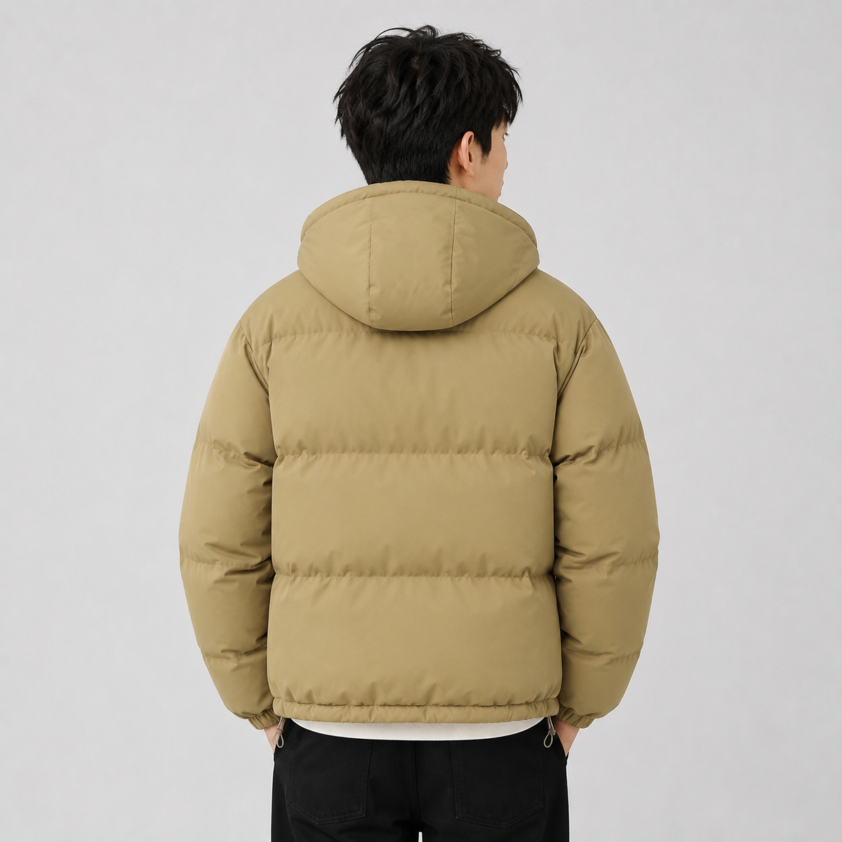 Unisex Hooded Cotton Puffer Jacket