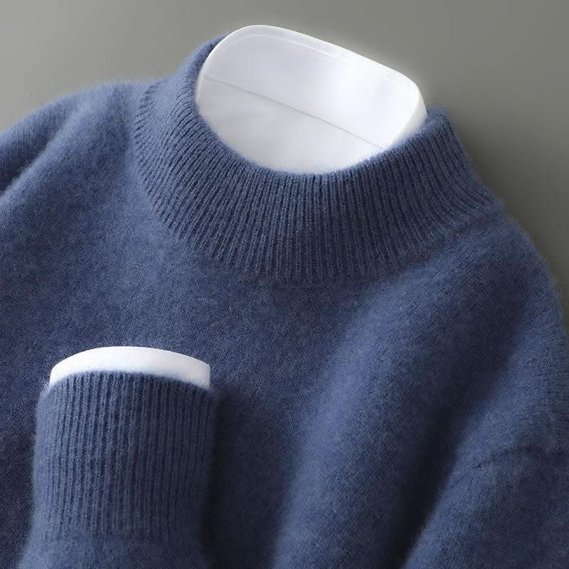 Unisex Luxury Knit Mock Neck Sweater