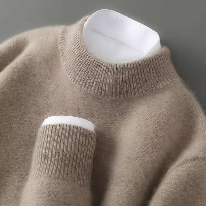 Unisex Luxury Knit Mock Neck Sweater