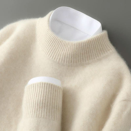 Unisex Luxury Knit Mock Neck Sweater