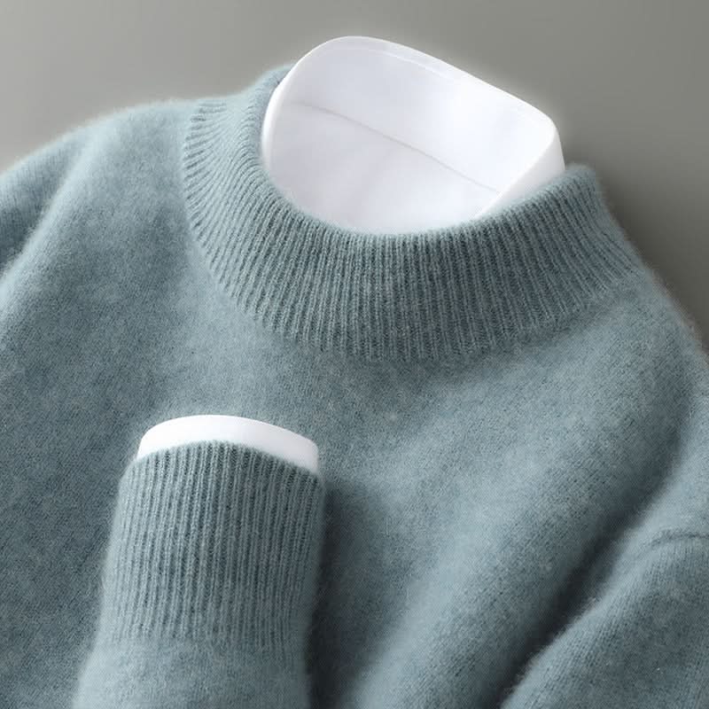 Unisex Luxury Knit Mock Neck Sweater
