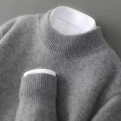Unisex Luxury Knit Mock Neck Sweater