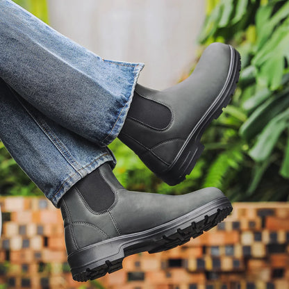 Unisex Waterproof Leather Chelsea Boots