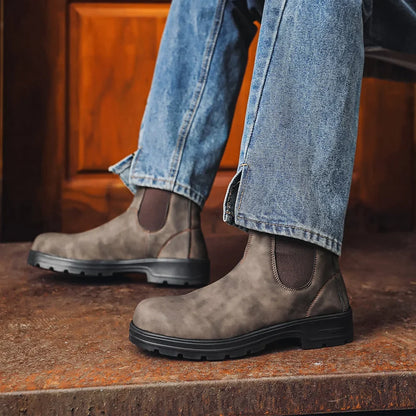 Unisex Waterproof Leather Chelsea Boots