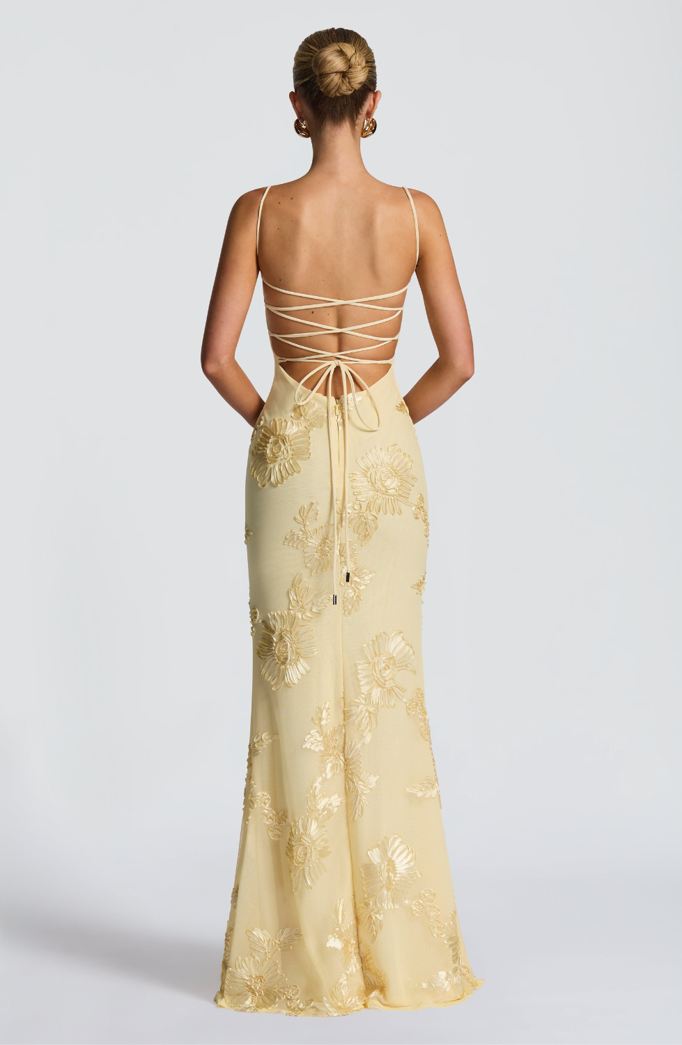 Women's Beaded Mermaid Maxi Evening Dress