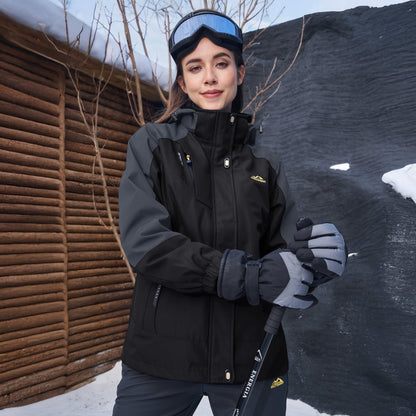 Women's 3-in-1 System Waterproof Fleece Ski Jacket