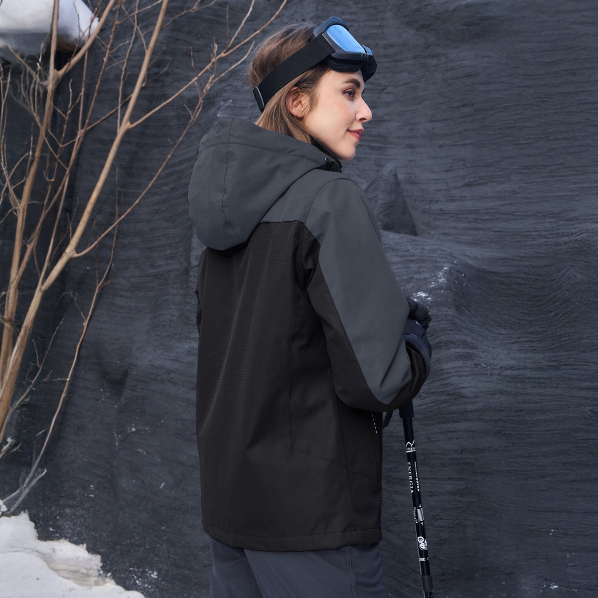 Women's 3-in-1 System Waterproof Fleece Ski Jacket