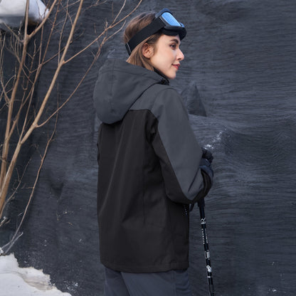 Women's 3-in-1 System Waterproof Fleece Ski Jacket