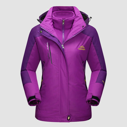 Women's 3-in-1 System Waterproof Fleece Ski Jacket