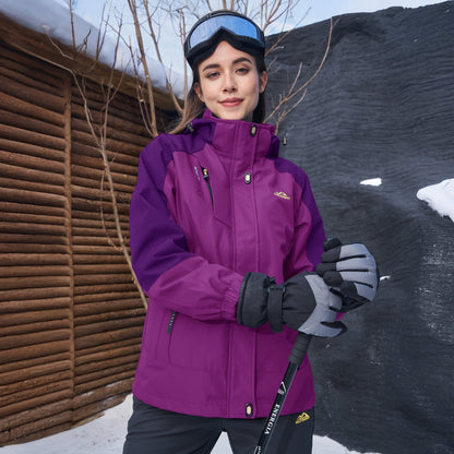 Women's 3-in-1 System Waterproof Fleece Ski Jacket