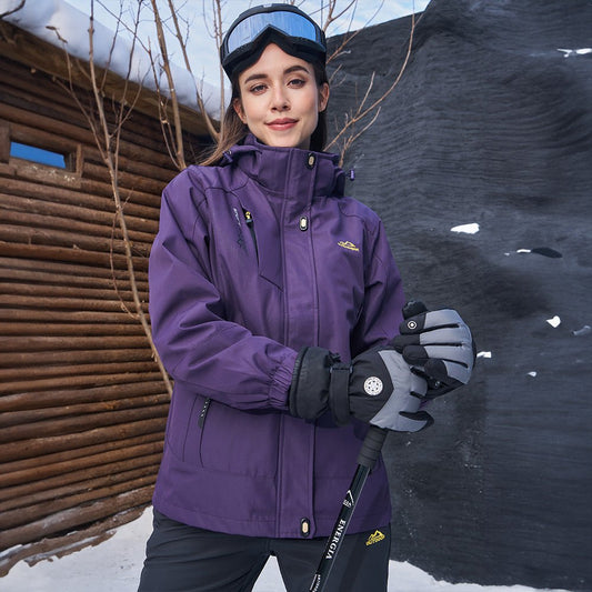 Women's 3-in-1 System Waterproof Fleece Ski Jacket
