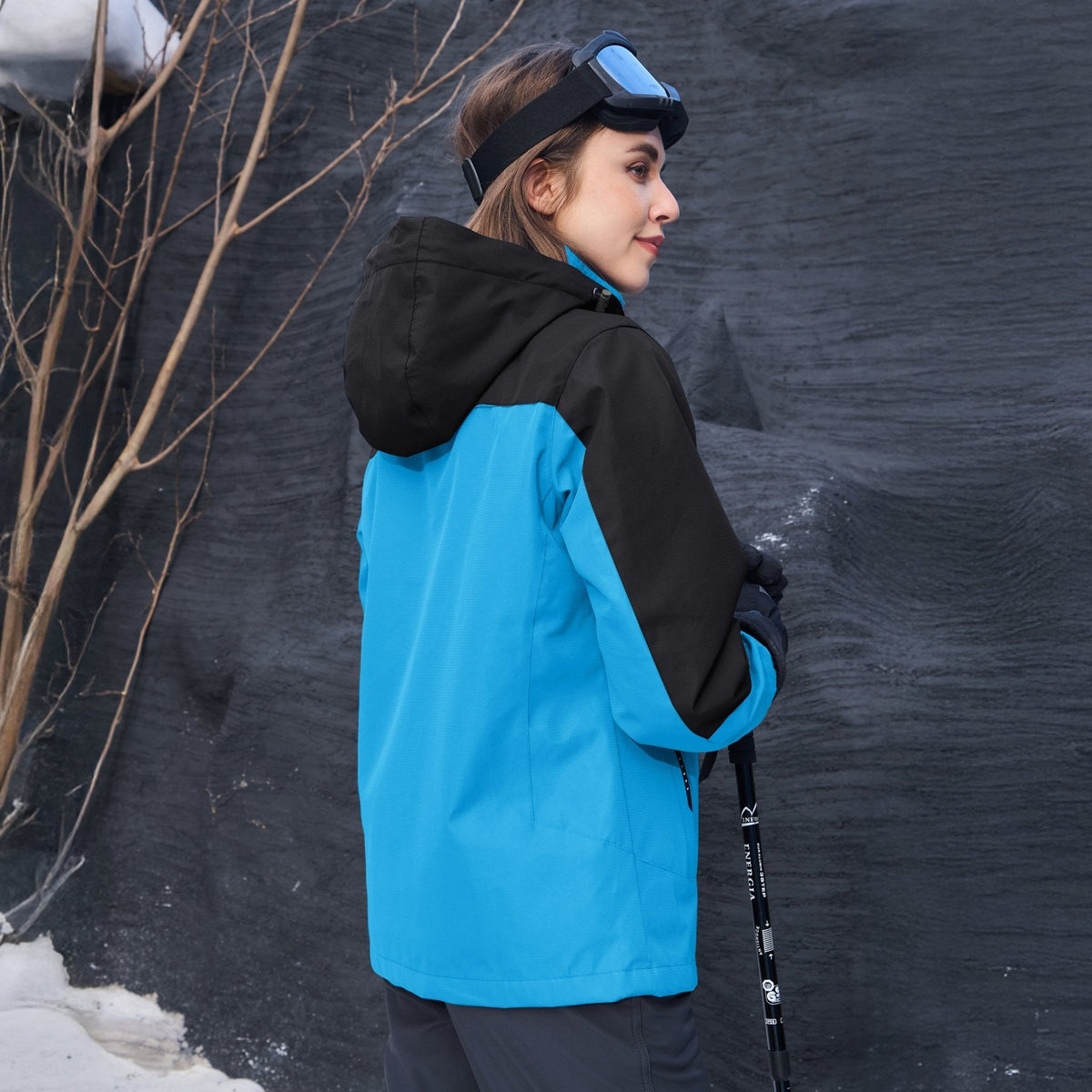 Women's 3-in-1 System Waterproof Fleece Ski Jacket