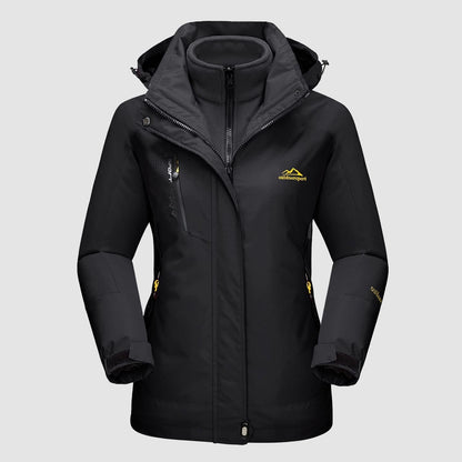 Women's 3-in-1 System Waterproof Fleece Ski Jacket