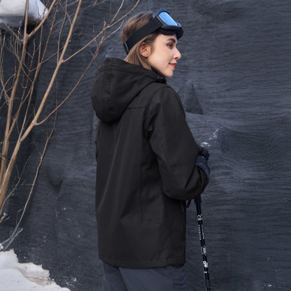 Women's 3-in-1 System Waterproof Fleece Ski Jacket