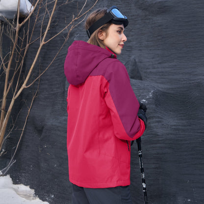 Women's 3-in-1 System Waterproof Fleece Ski Jacket