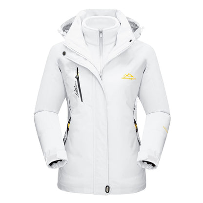 Women's 3-in-1 System Waterproof Fleece Ski Jacket