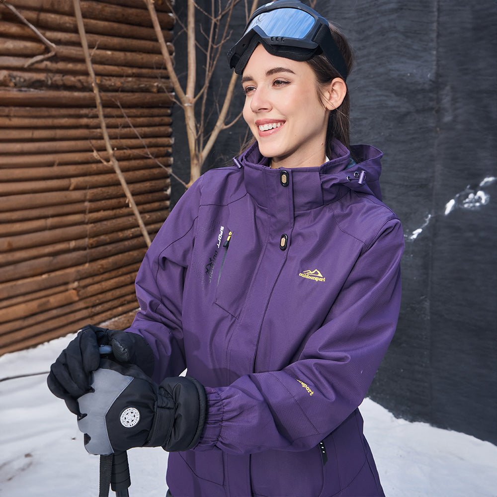 Women's 3-in-1 System Waterproof Fleece Ski Jacket