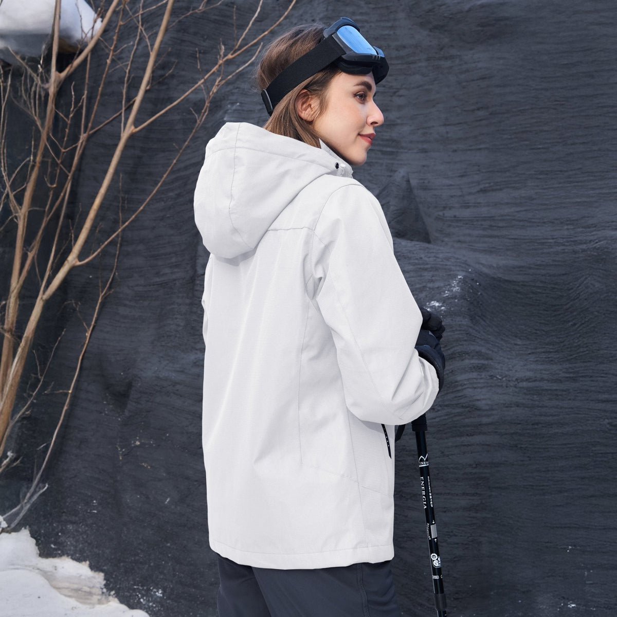 Women's 3-in-1 System Waterproof Fleece Ski Jacket