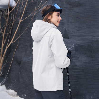 Women's 3-in-1 System Waterproof Fleece Ski Jacket