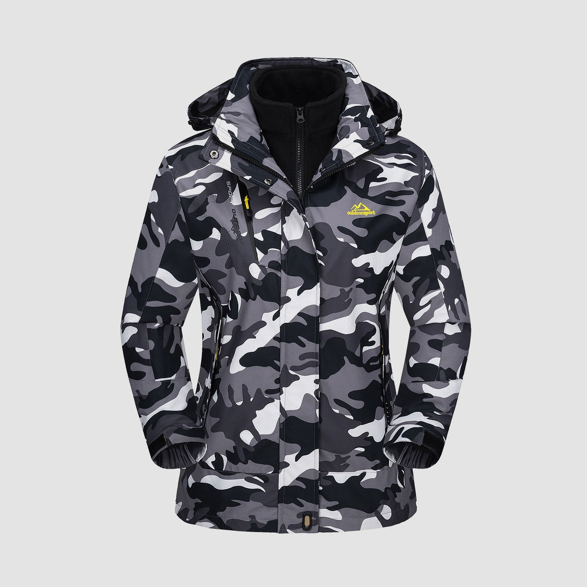 Women's 3-in-1 System Waterproof Fleece Ski Jacket