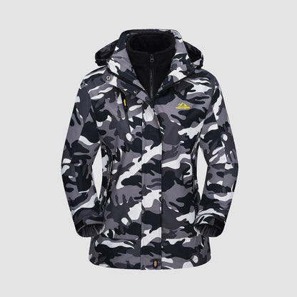 Women's 3-in-1 System Waterproof Fleece Ski Jacket